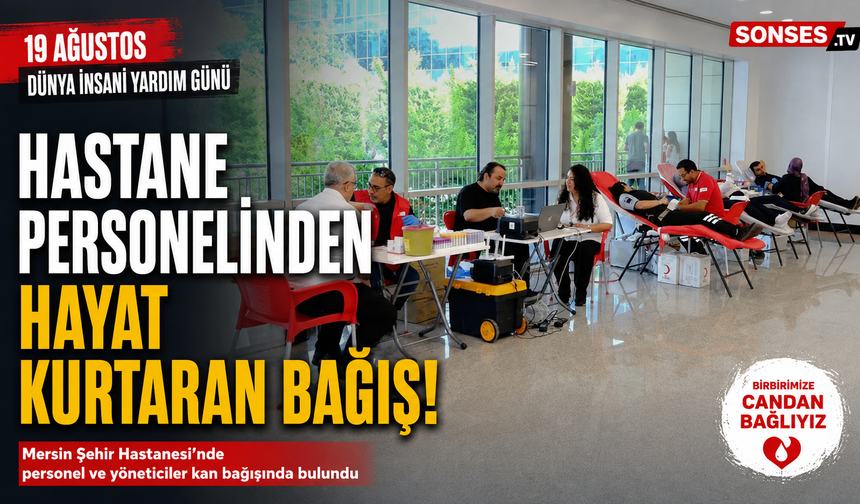 Sağlık çalışanlarından kan bağışı