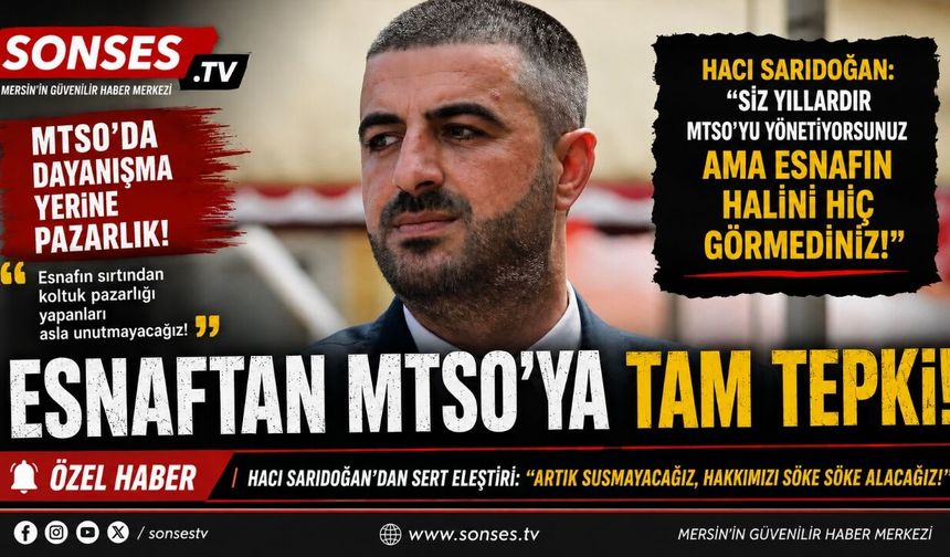 Esnaf MTSO'da Koltuk Düzenine İsyan Etti!