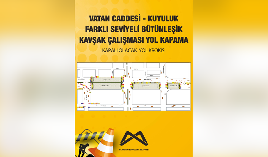 Mezitli'de İsmet İnönü Bulvarı Trafiğe Kapanıyor