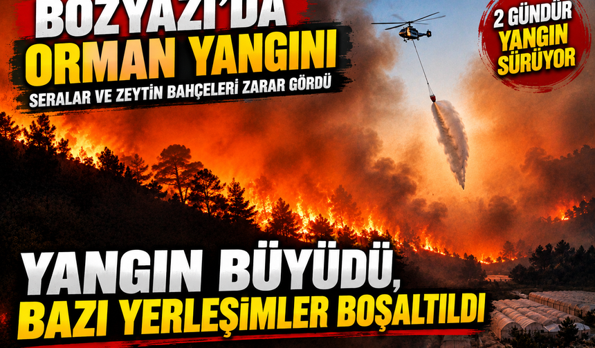 Mersin İtfaiyesi Ateşle Savaşıyor