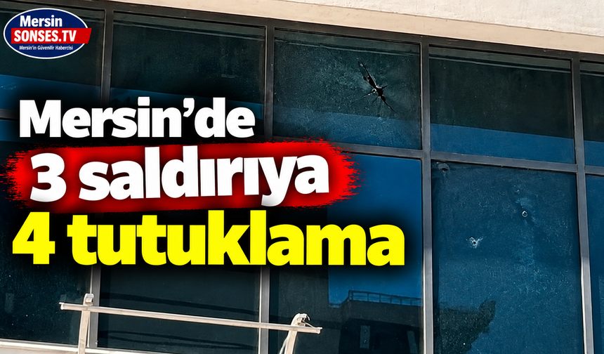 Mersin'de 3 saldırıya 4 tutuklama