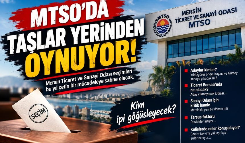 Mersin Ticaret ve Sanayi Odasın'da ince hesaplar ..