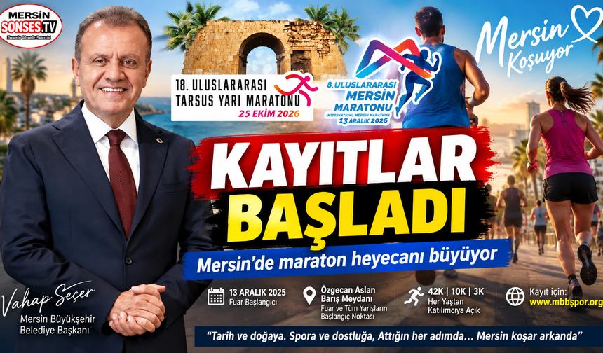 Mersin maratonunda geri sayım başladı