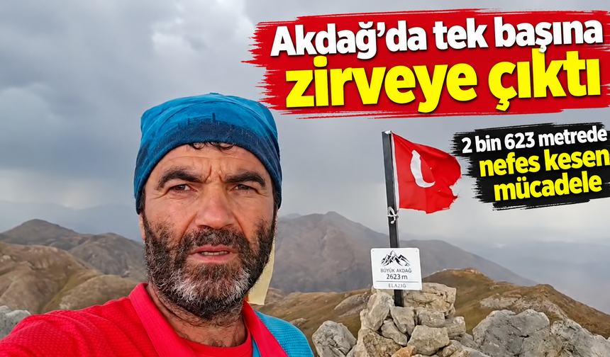Aktürk’ten Akdağ’da zorlu solo tırmanış