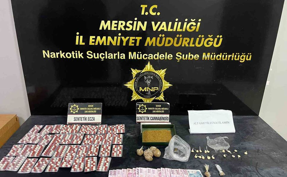 Mersin'de uyuşturucu operasyonunda 2 şüpheli tutuklandı