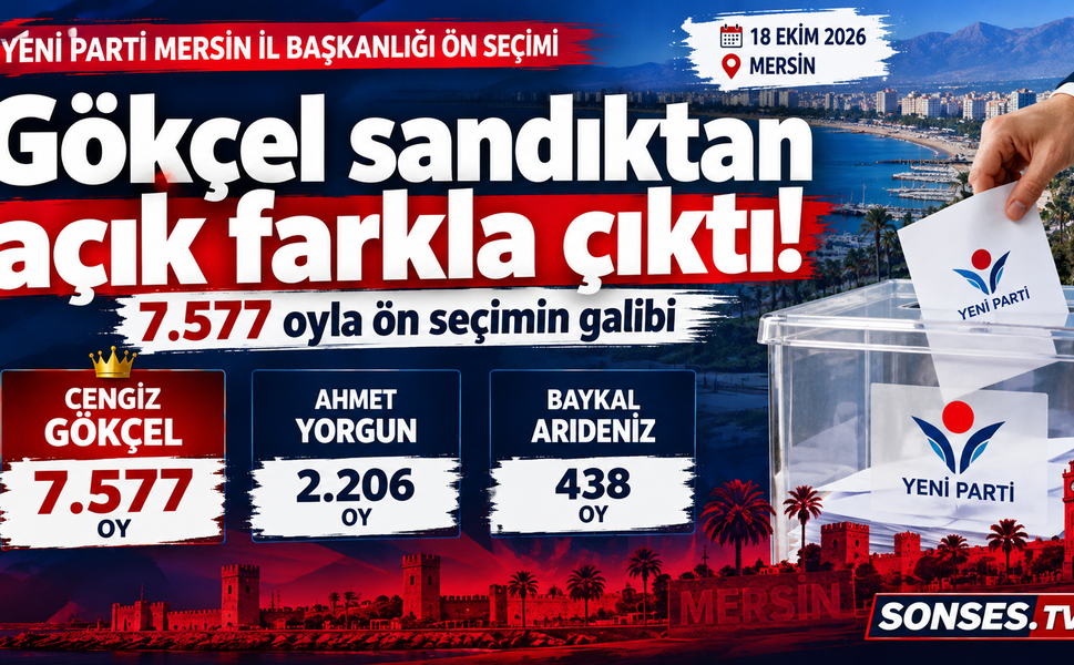 Yeni Parti Mersin’de Cengiz Gökçel yeniden başkan