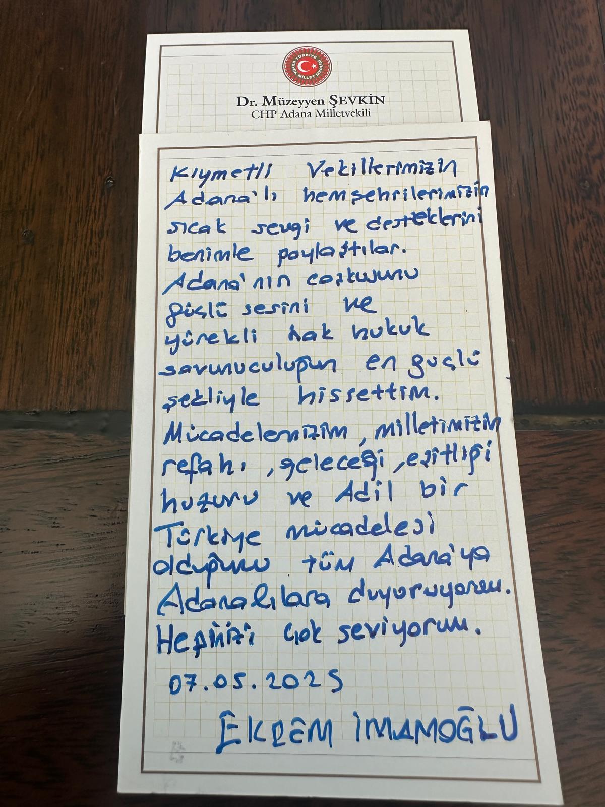 Müzeyyen Şevkin Ekrem Imamoglu