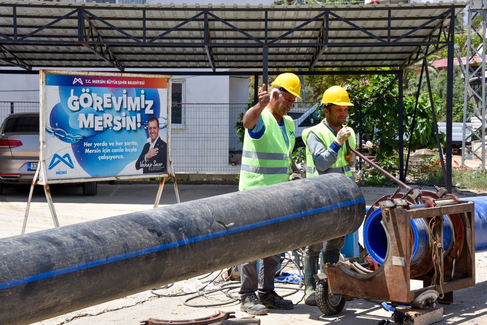 Thumbnail Meski̇, Aydincik İlçesi̇ni̇n İçme Suyu Altyapisini Yeni̇li̇yor (3)