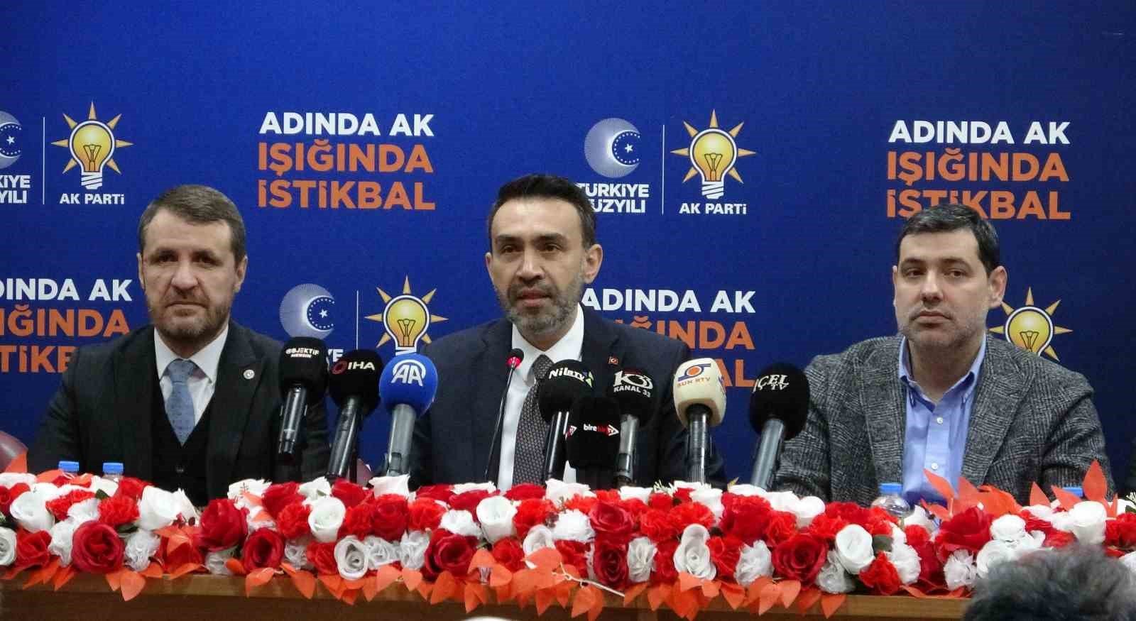AK Parti İl Başkanı Aldemir: 'Mersin'e layık olamadınız, sözlerinizi tutmadınız'