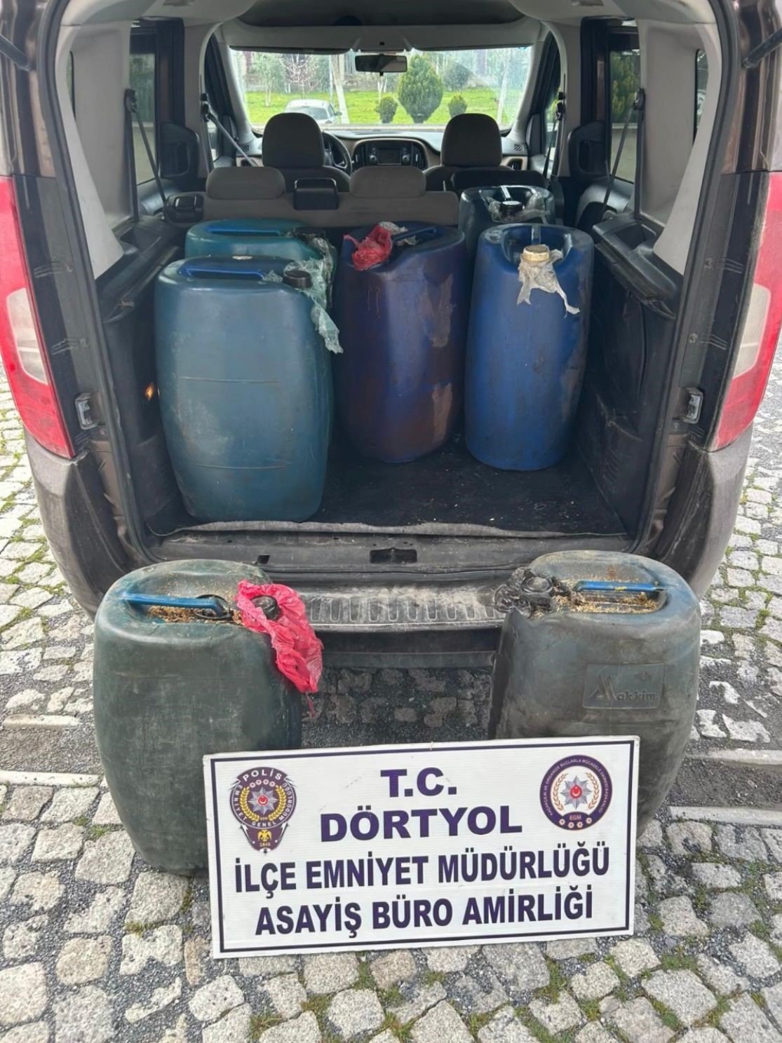 Dörtyol'da tırlardan mazot çalan şüpheli yakalandı