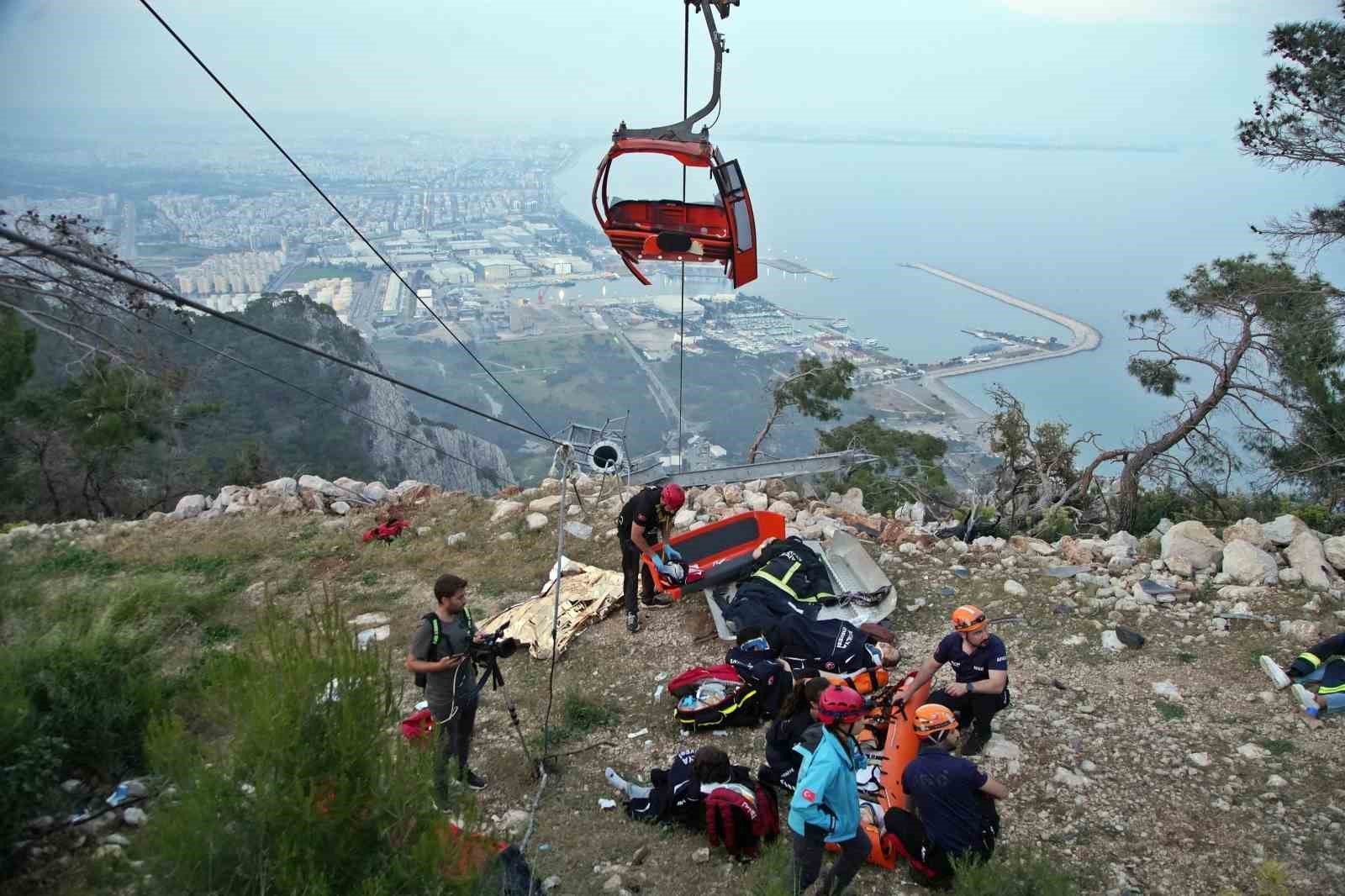 Antalya'daki teleferik kazası davası ek bilirkişi raporunda 5 sanık için birinci derece sorumluluk tespiti