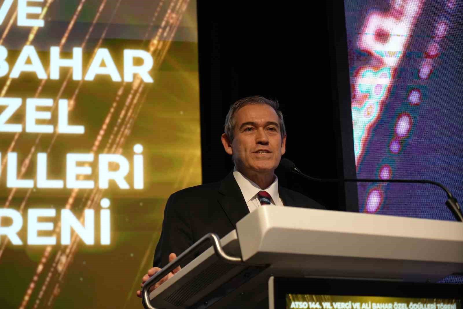 ATSO'nun 144. yılında ekonomi ve Antalya uyarısı: 'Deniz trafiğimizi arttırarak, karayolu sıkışıklığımızı bir şekilde azaltalım'