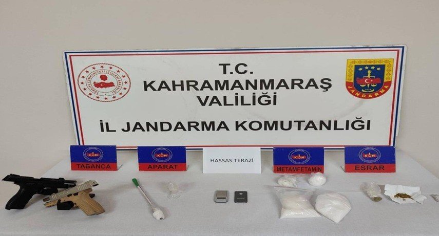 Kahramanmaraş'ta uyuşturucu operasyonu: 3 tutuklama
