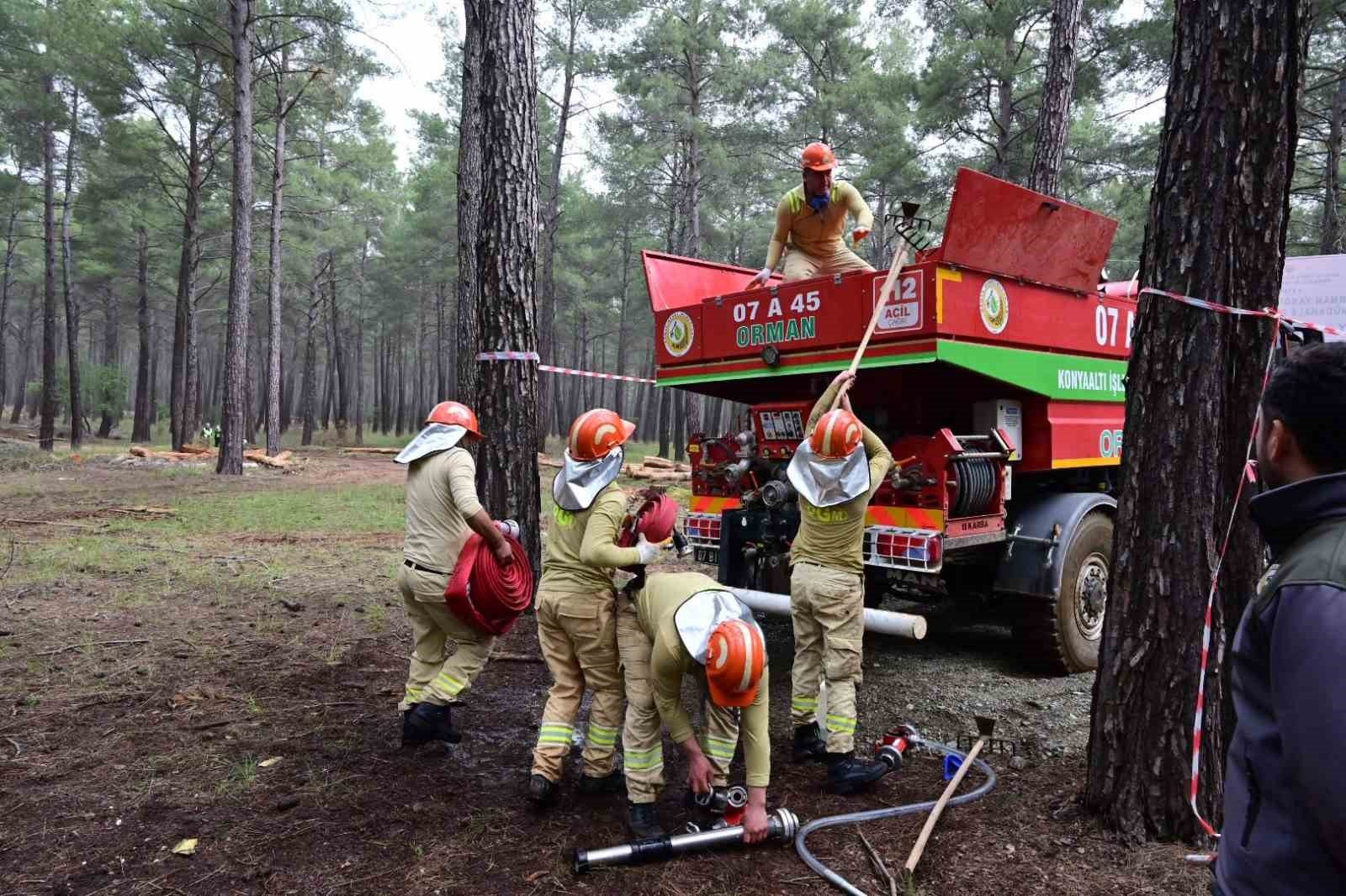 Ormancılar Antalya'da kıyasıya yarıştı