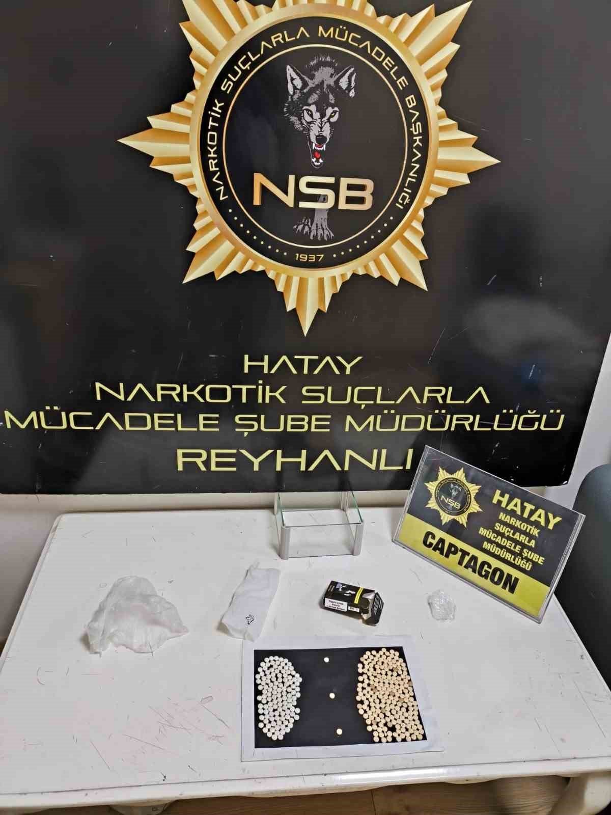 Reyhanlı'da 315 adet Captagon hap ele geçirildi