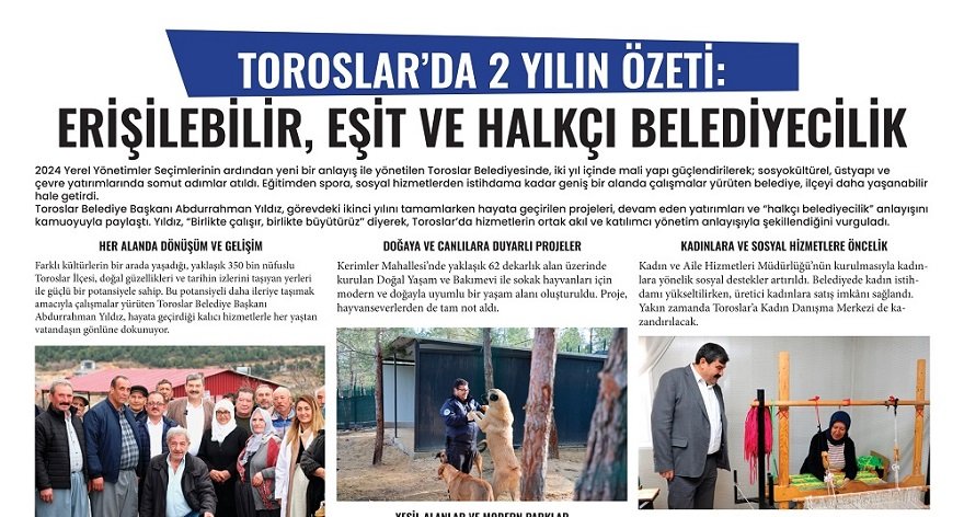 Başkan Yıldız’dan 2. Yıl Değerlendirmesi: Halkçı Belediyecilik