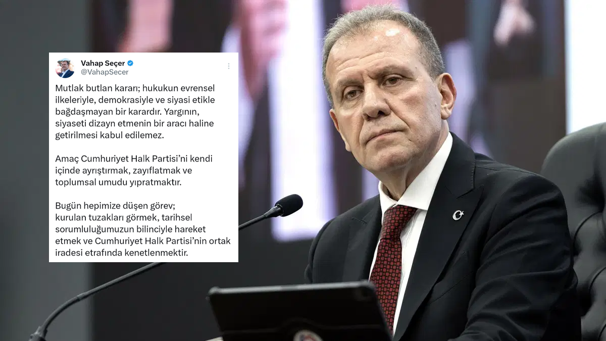 Vahap Seçer’den CHP’ye Kenetlenme Çağrısı