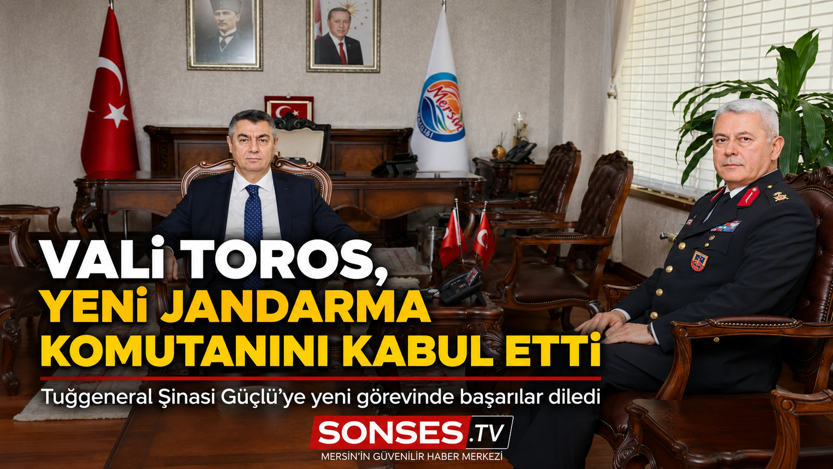 Vali Toros, yeni jandarma komutanını kabul etti