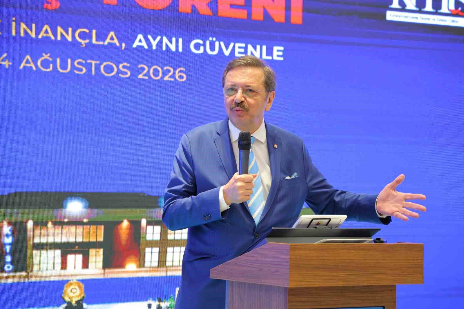 TOBB Başkanı Hisarcıklıoğlu: 'Kahramanmaraş, üretim gücüyle Türkiye ekonomisinin lokomotif şehirlerinden birisidir'