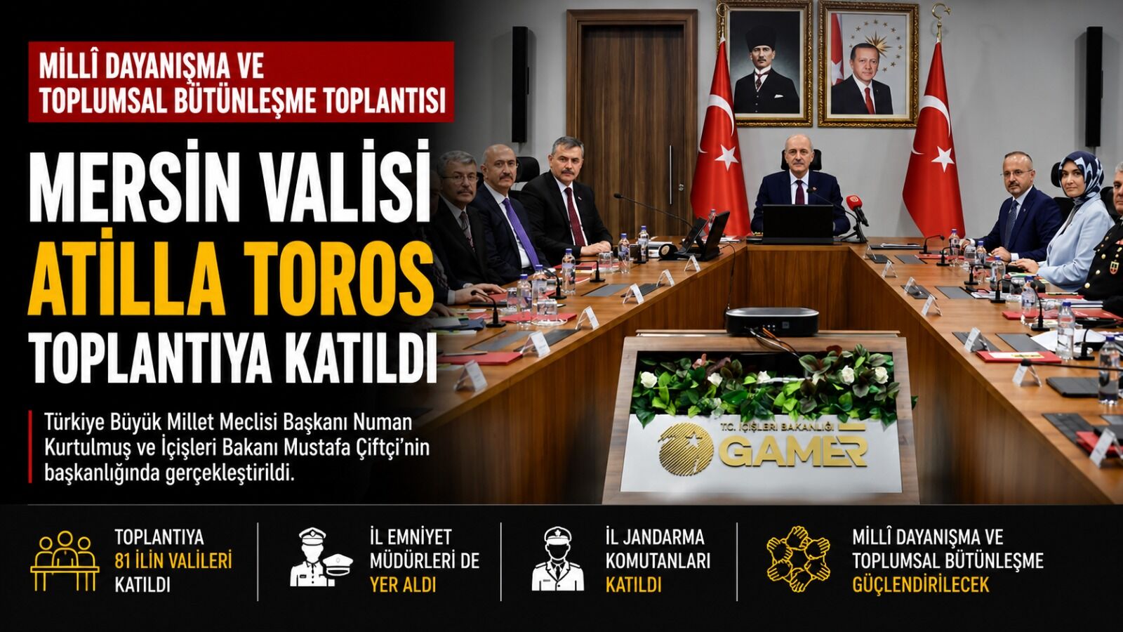 Vali Toros, Toplumsal Bütünleşme Toplantısına Katıldı