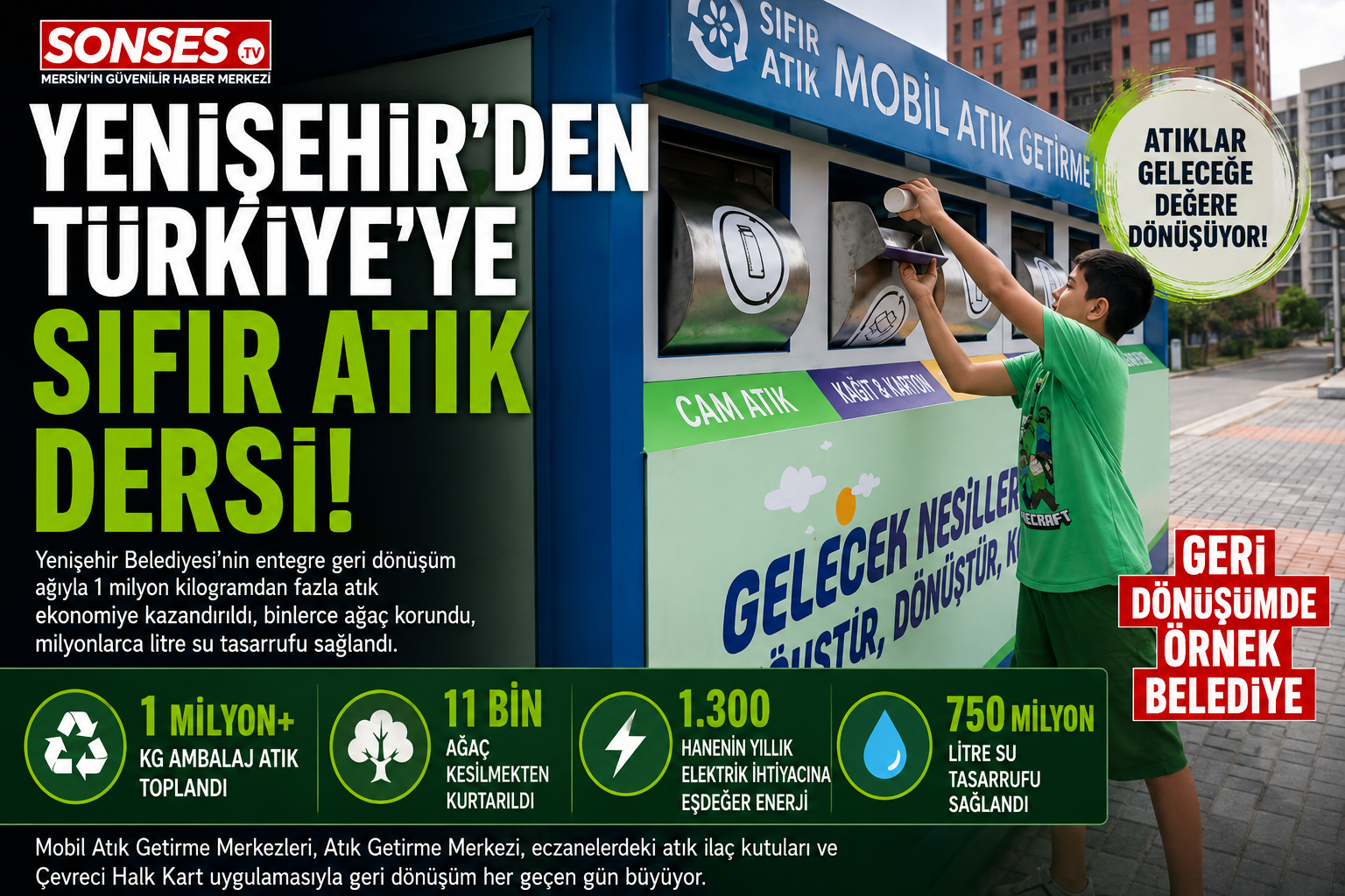 Yenişehir’den Türkiye’ye sıfır atık dersi