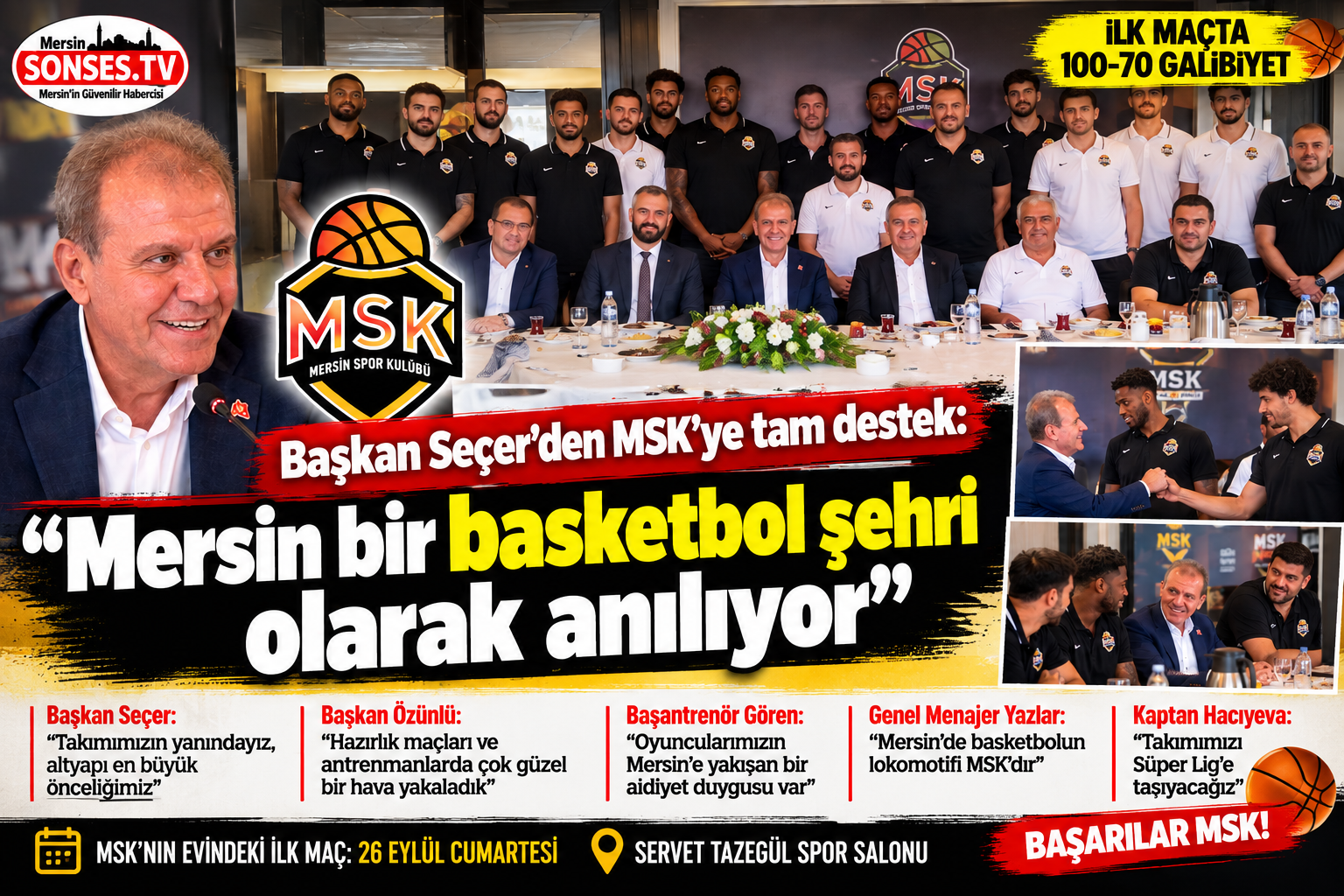 MSK’ya yeni sezonda Seçer desteği