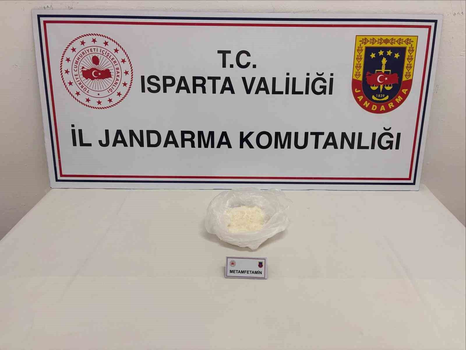Isparta'da 300 gram metamfetamin ele geçirildi
