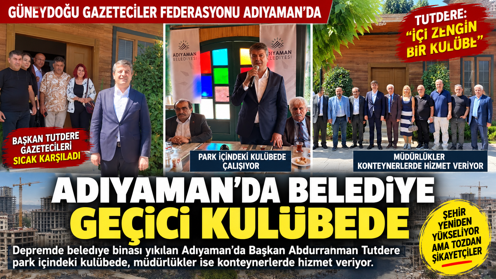 Tutdere’nin makamı park içindeki kulübede