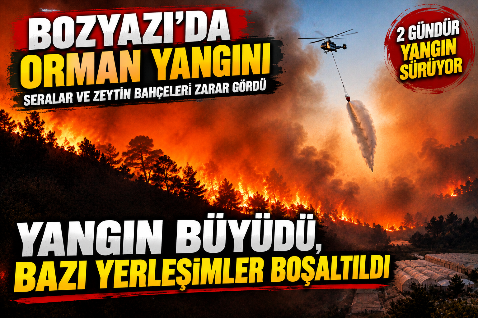 Mersin İtfaiyesi Ateşle Savaşıyor