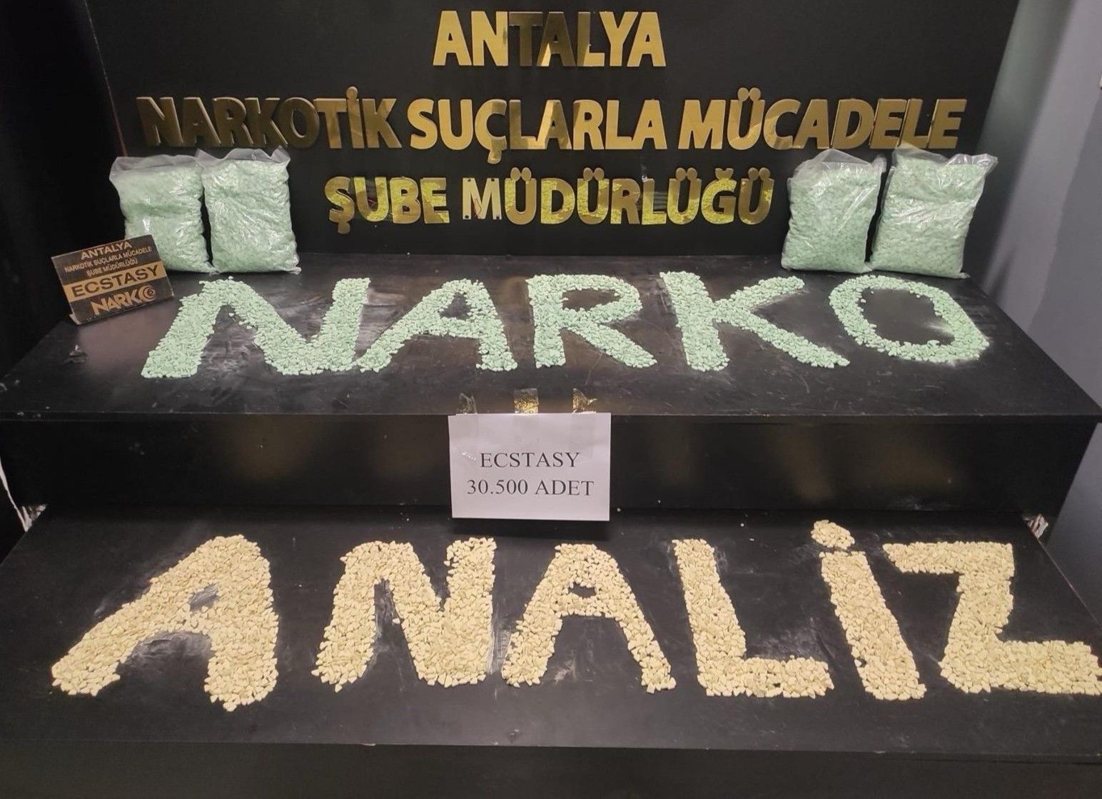 Antalya'da uyuşturucuyla mücadelede 1 haftada 30 operasyon düzenlendi