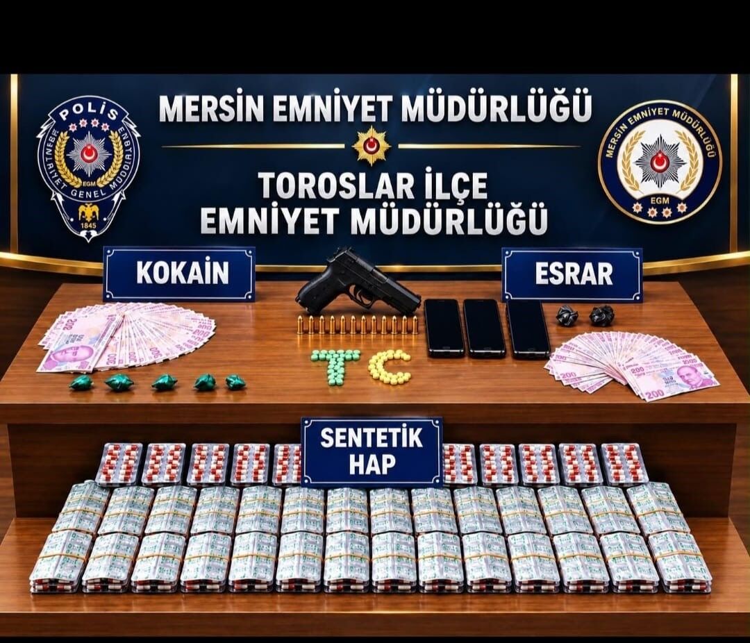 Mersin'de torbacı operasyonu: 4 tutuklama