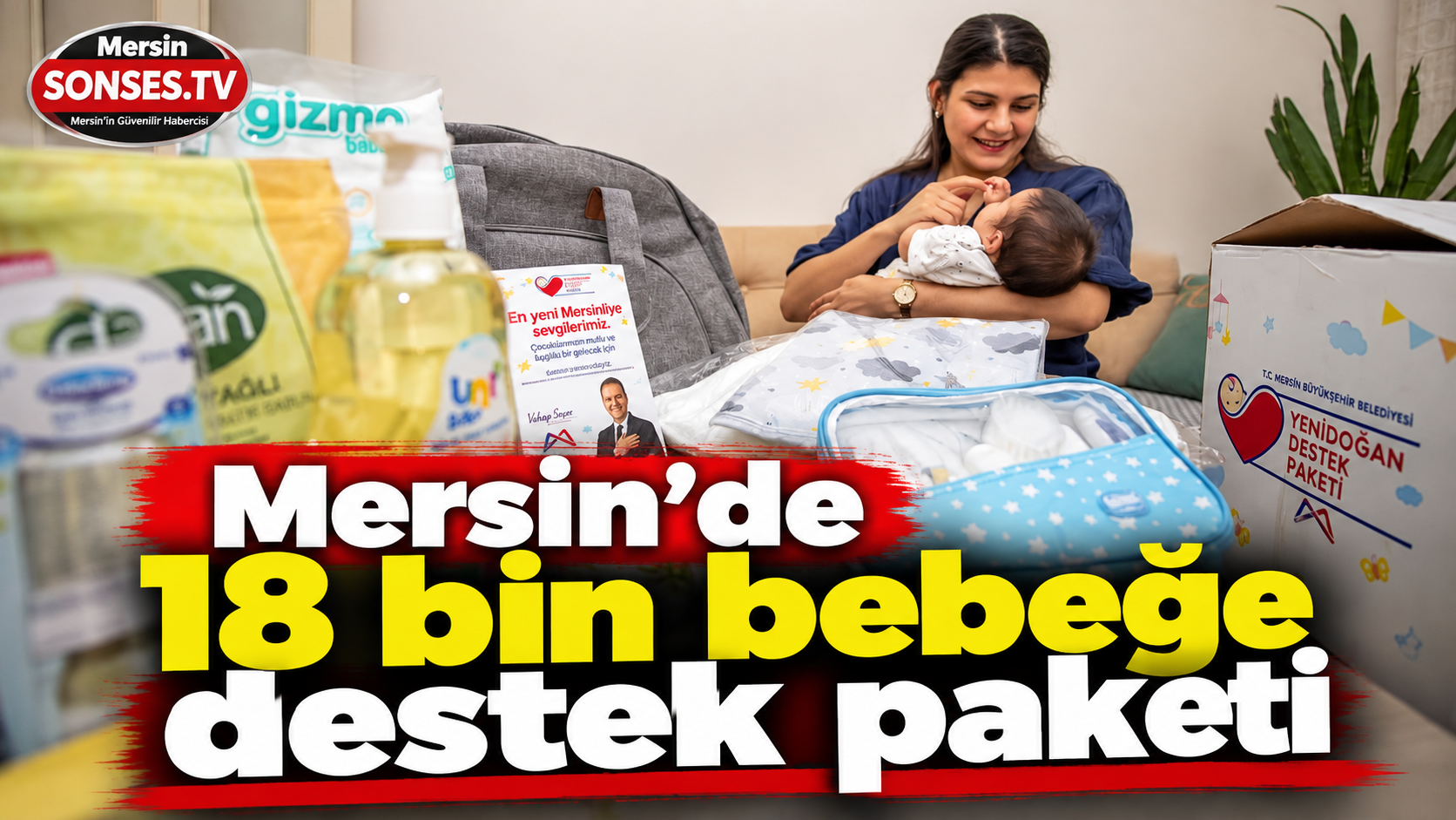 Mersin'de 18 bin aileye 'Hoş Geldin Bebek' desteği