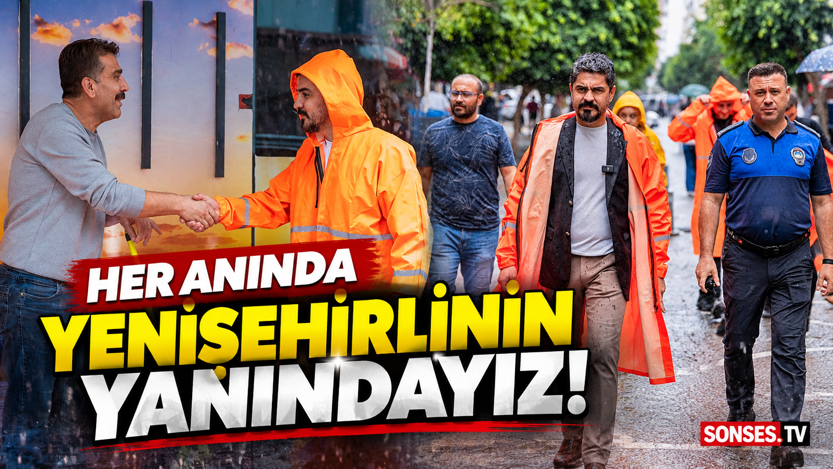 Çağdaş Dutlu yağıştan etkilenen esnafın yanında